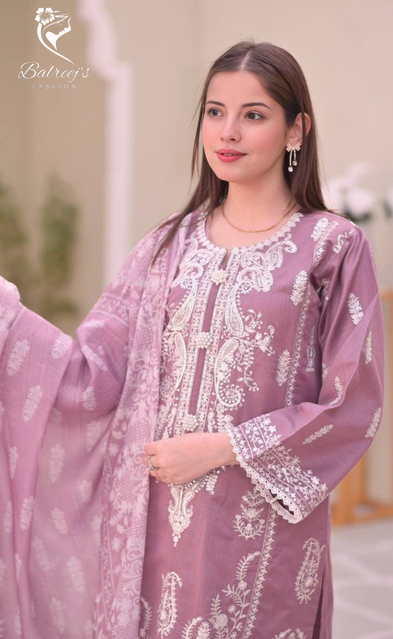 Eman Lilac - BalreejFashion image 1