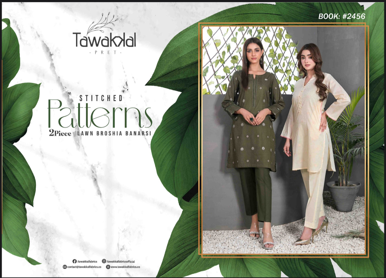 Tawakal Cotton Embroidered Co-ord Sets | Latest Patterns & Designs