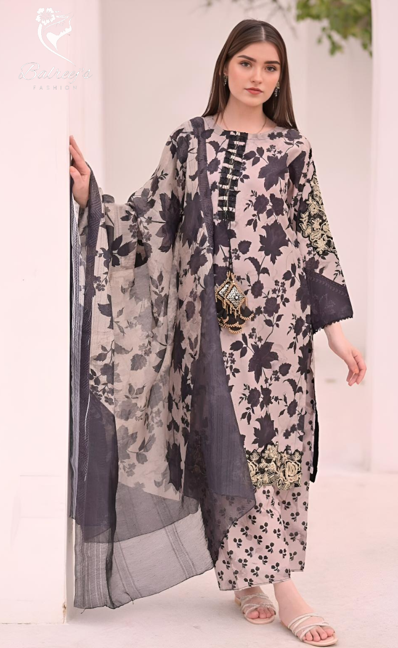 Lawn Cotton Set – Khaadi Elegance image 0