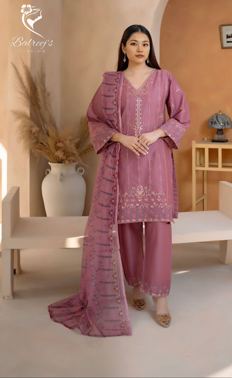 Sitara 3Pc  Lawn Khaddi Set image 0