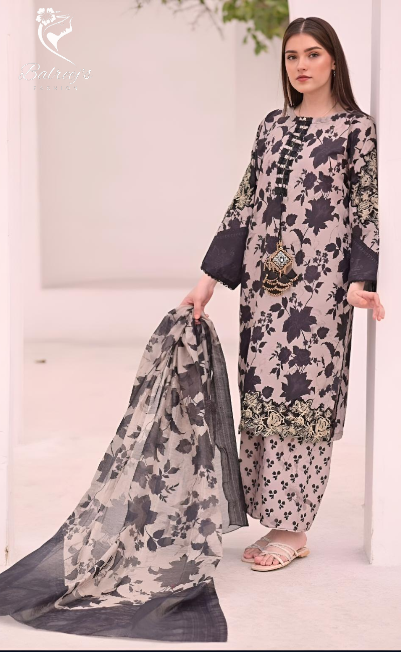 Lawn Cotton Set – Khaadi Elegance image 1