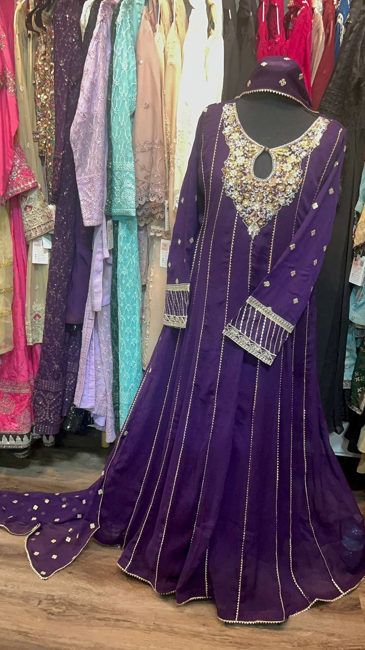 Elegant Chiffon Maxi Dress - Boutique Maryam | Formal Wedding & Party Gown