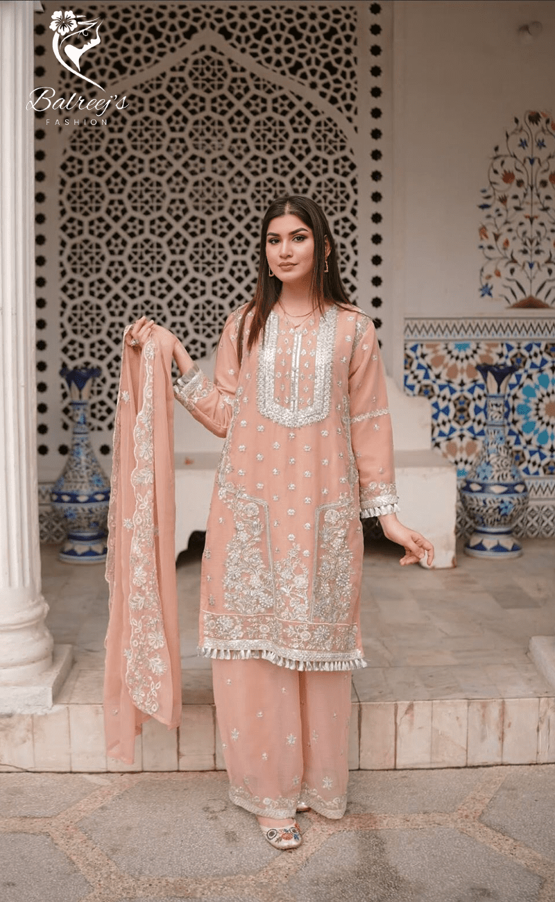 Embroidered Lawn with Khaddi Dupatta - L, Red image