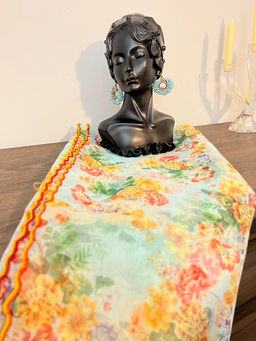 Luxury Printed Organza Dupattas | Floral & Digital Print Stoles