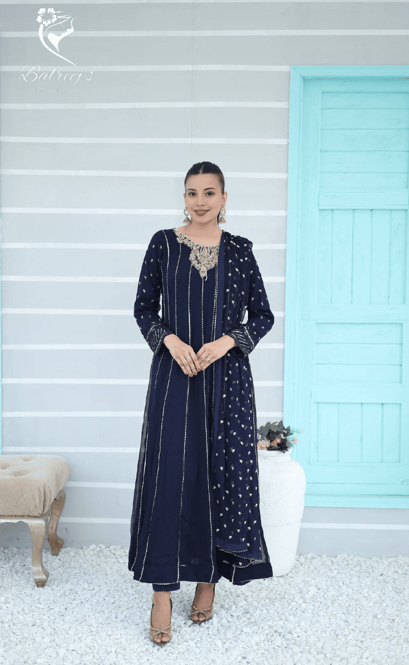 Aliza Embroidered Chiffon Maxi image 2