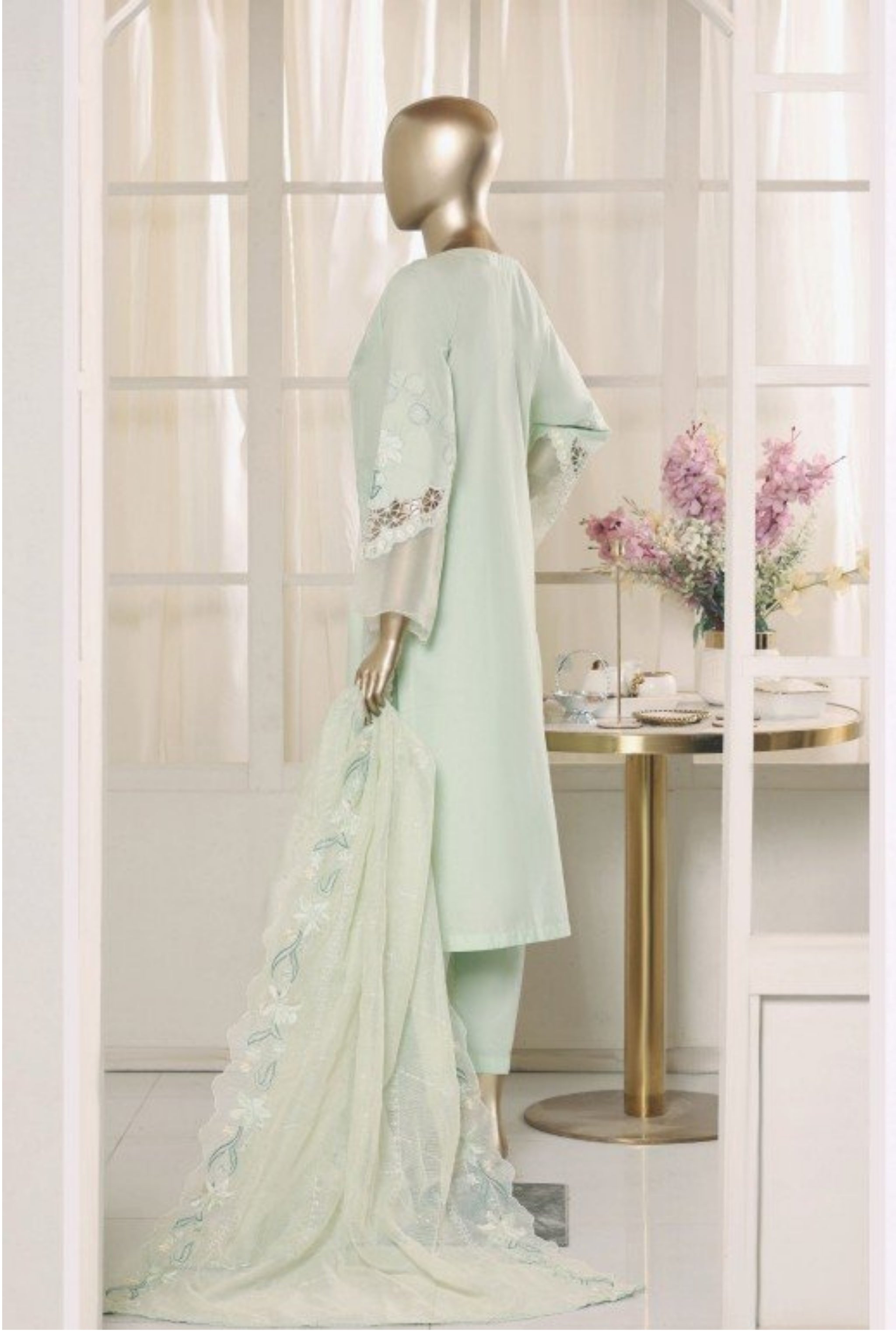 BSL-009 Bin Saeed Luxury Embroidered 3PC Suit