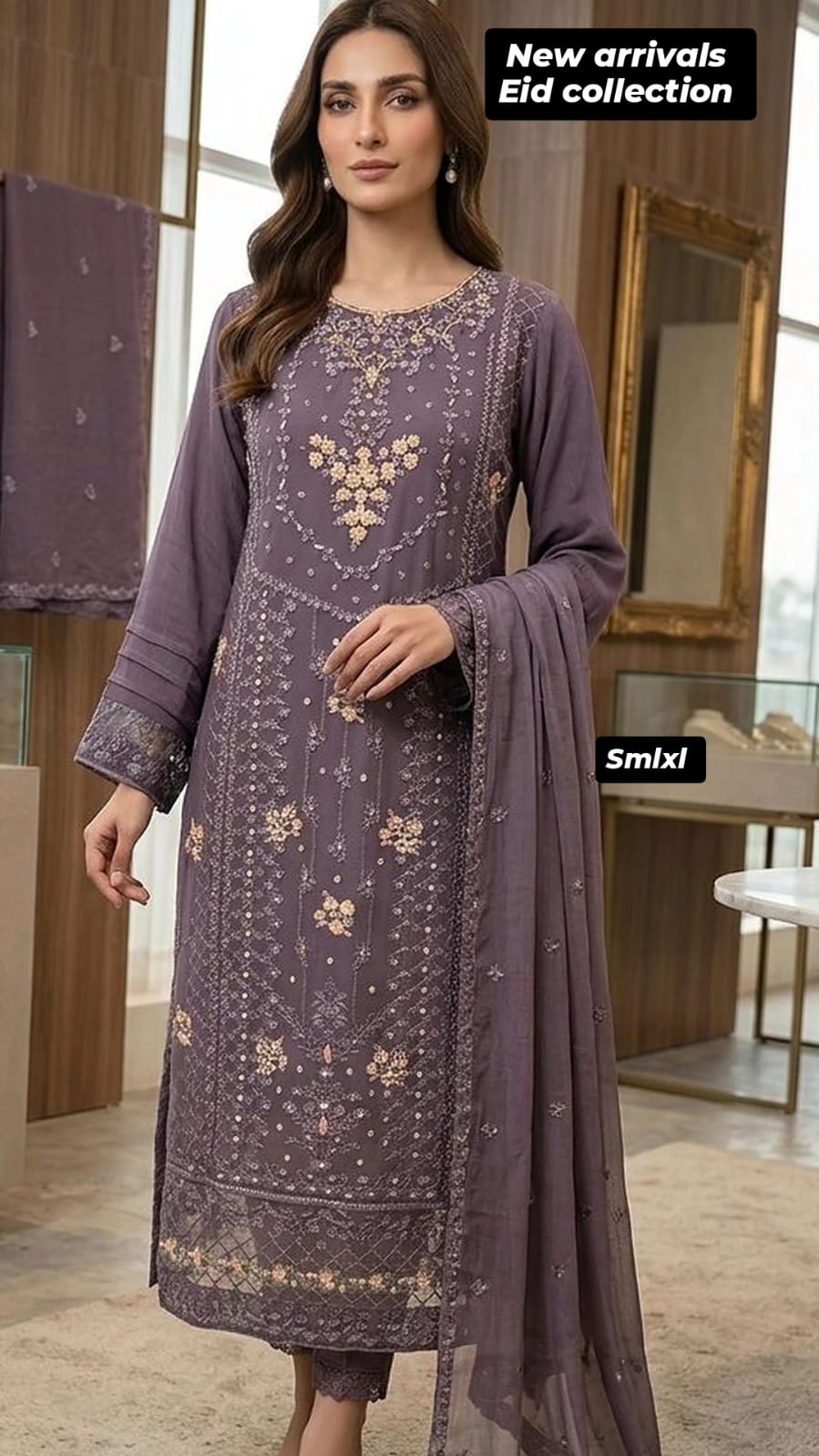 BM-PW-002 | Party Wear Embroidered 3PC Suit