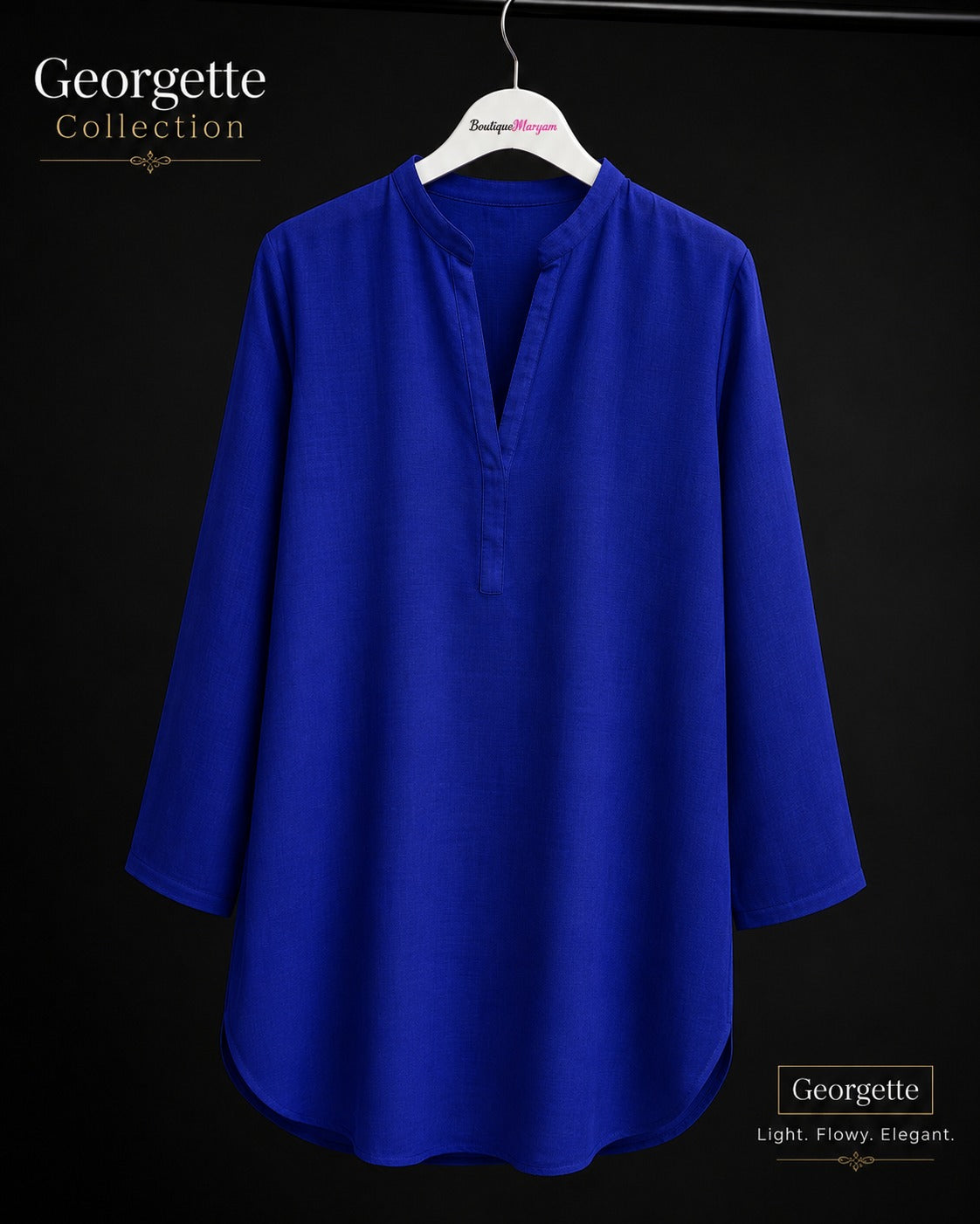 GKT-001 Georgette Plain Kurti