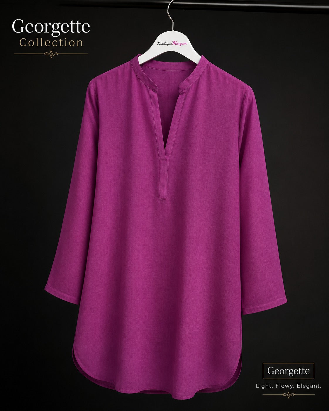 GKT-001 Georgette Plain Kurti