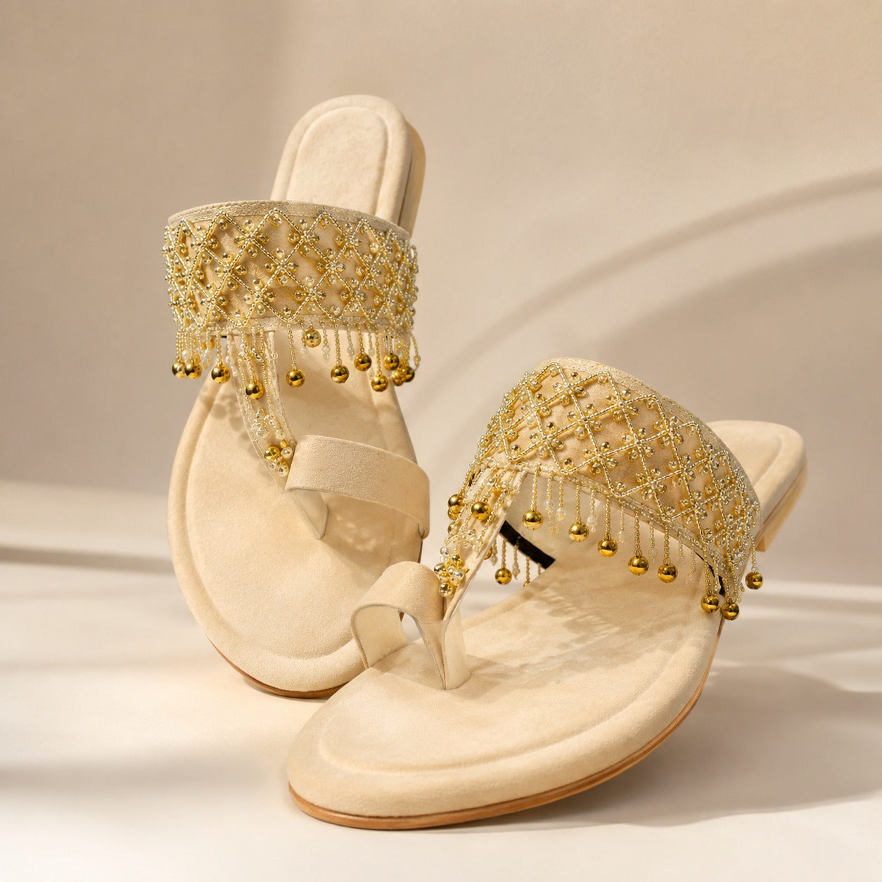 SDL-001 - Crystal Lattice Tassel Sandals for Women