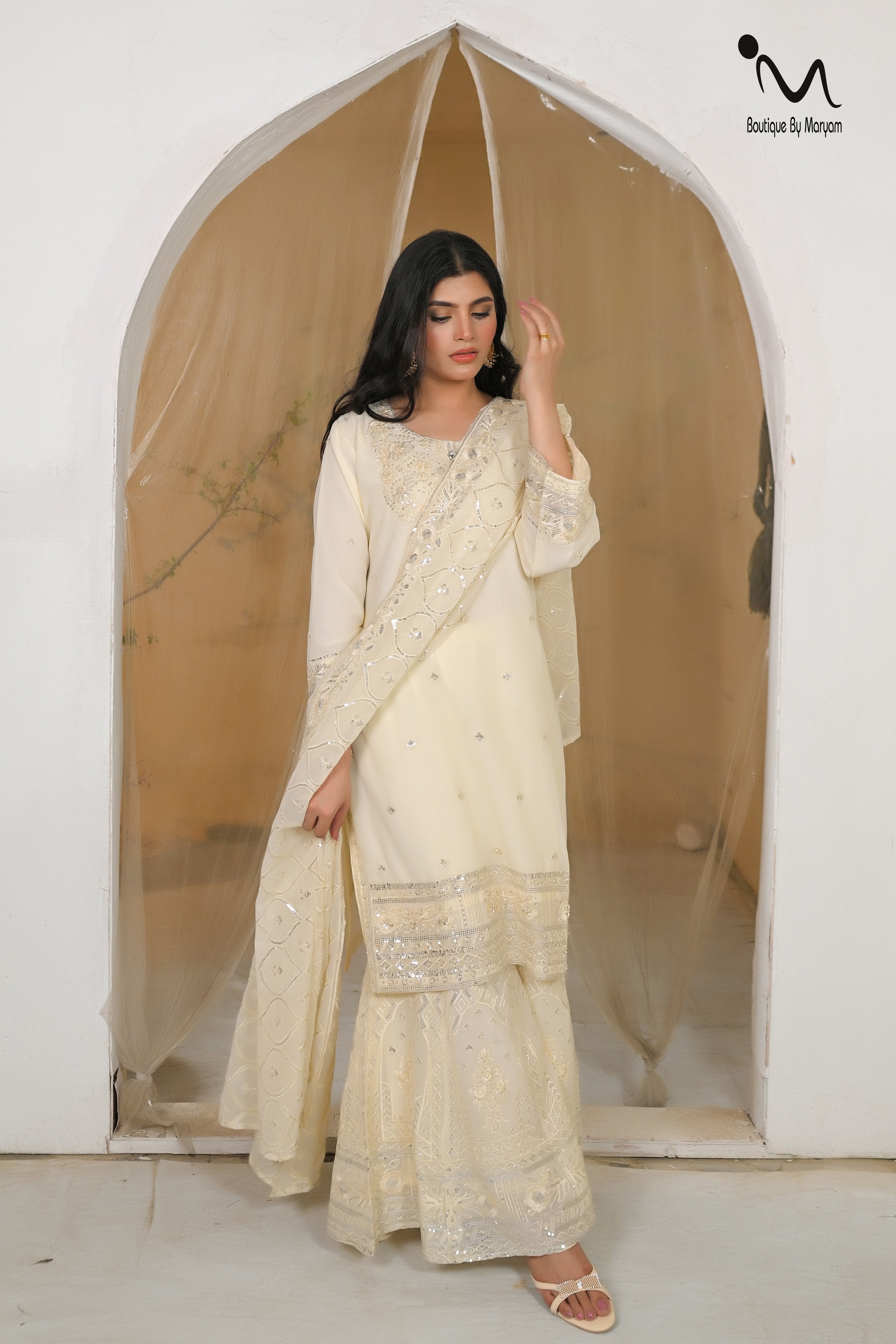 BF - 020 3PC 3D Gharara Suit | Latest Wedding & Festive Designer Wear - Boutique By MaryamBoutique By MaryamBoutique By MaryamscreamBF - 020 3PC 3D Gharara Suit | Latest Wedding & Festive Designer Wear