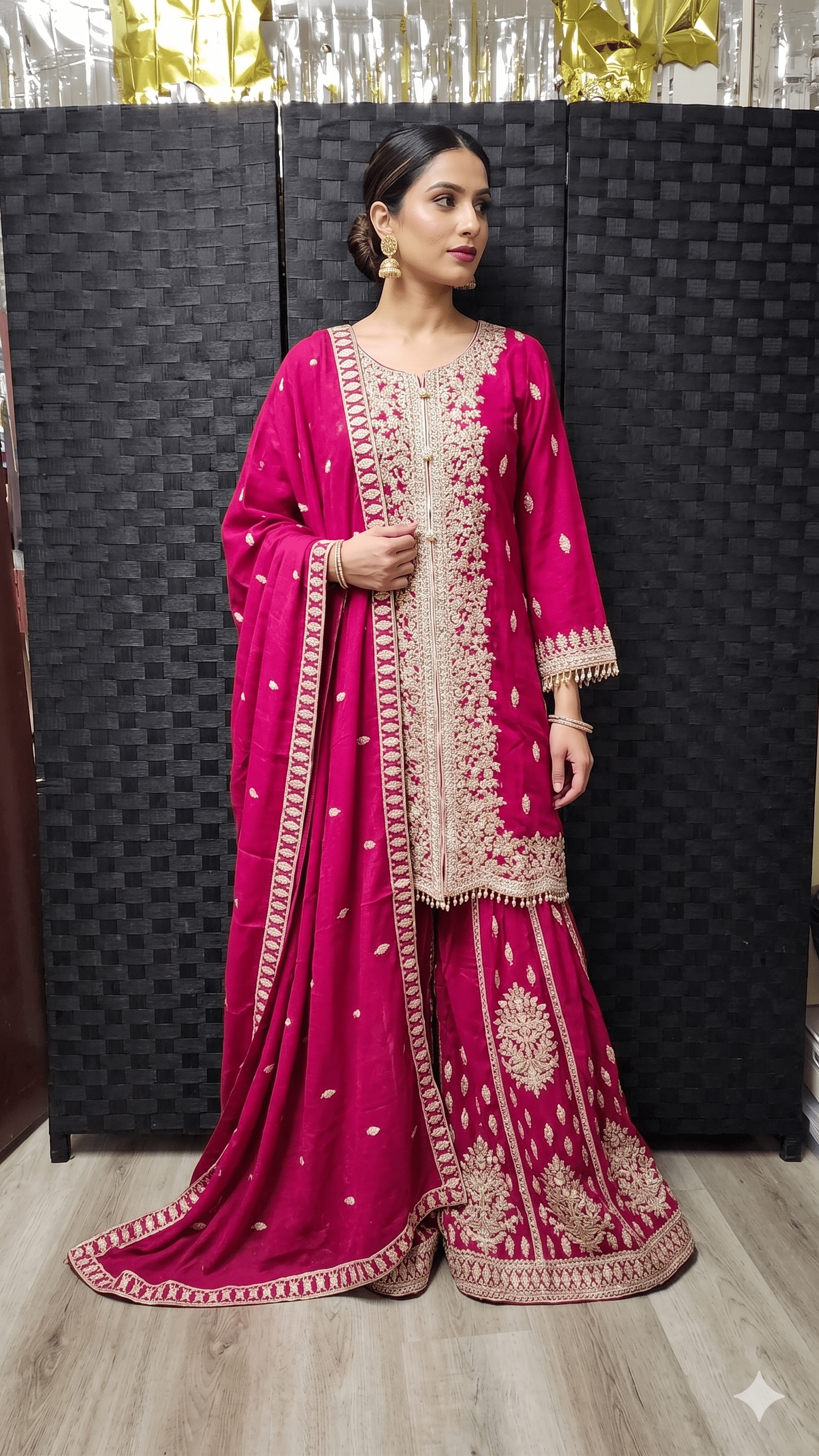 BF - 025 4PC Heavy Dori Work & DMC Stone Suit | Luxury Wedding Ensemble - Boutique By MaryamBoutique By MaryamBoutique By MaryamsmagentaBF - 025 4PC Heavy Dori Work & DMC Stone Suit | Luxury Wedding Ensemble