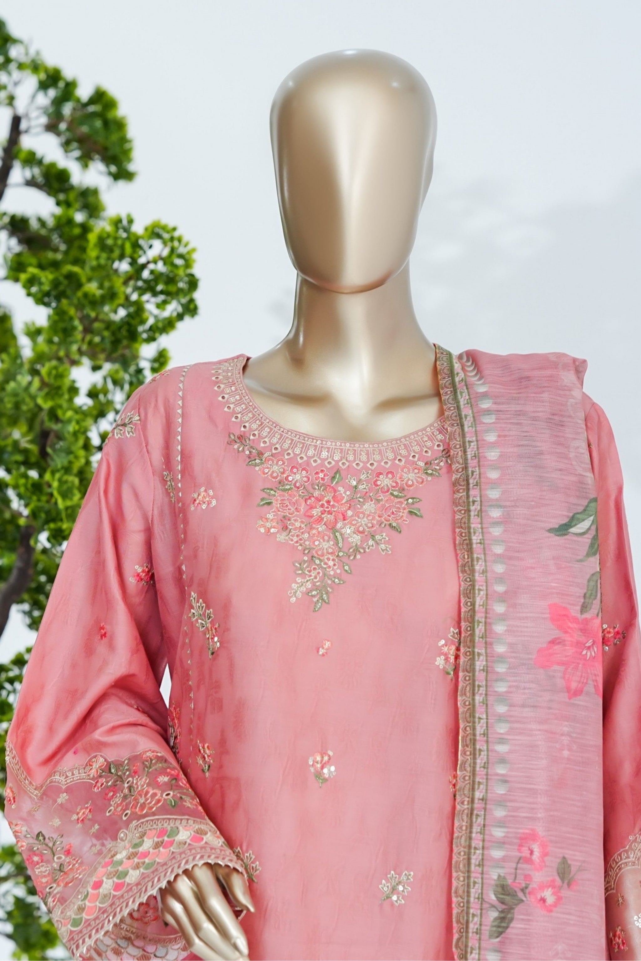 BM - 005 - Bin Saeed Embroidered Printed Lawn - Mint Green - Boutique By MaryamBoutique By MaryamBoutique By MaryamsBM - 005 - Bin Saeed Embroidered Printed Lawn - Mint Green