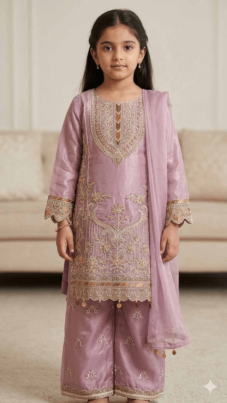 BMK - 013 | Pastel Purple Organza Set with Light Gold Embellishments - Boutique By MaryamBoutique By MaryamBoutique By Maryam26BMK - 013 | Pastel Purple Organza Set with Light Gold Embellishments