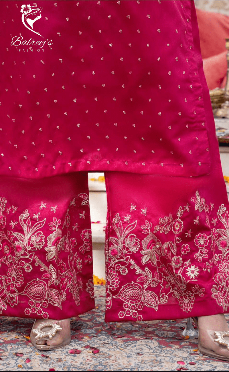 Raw Silk Radiance with Organza Grace image 6