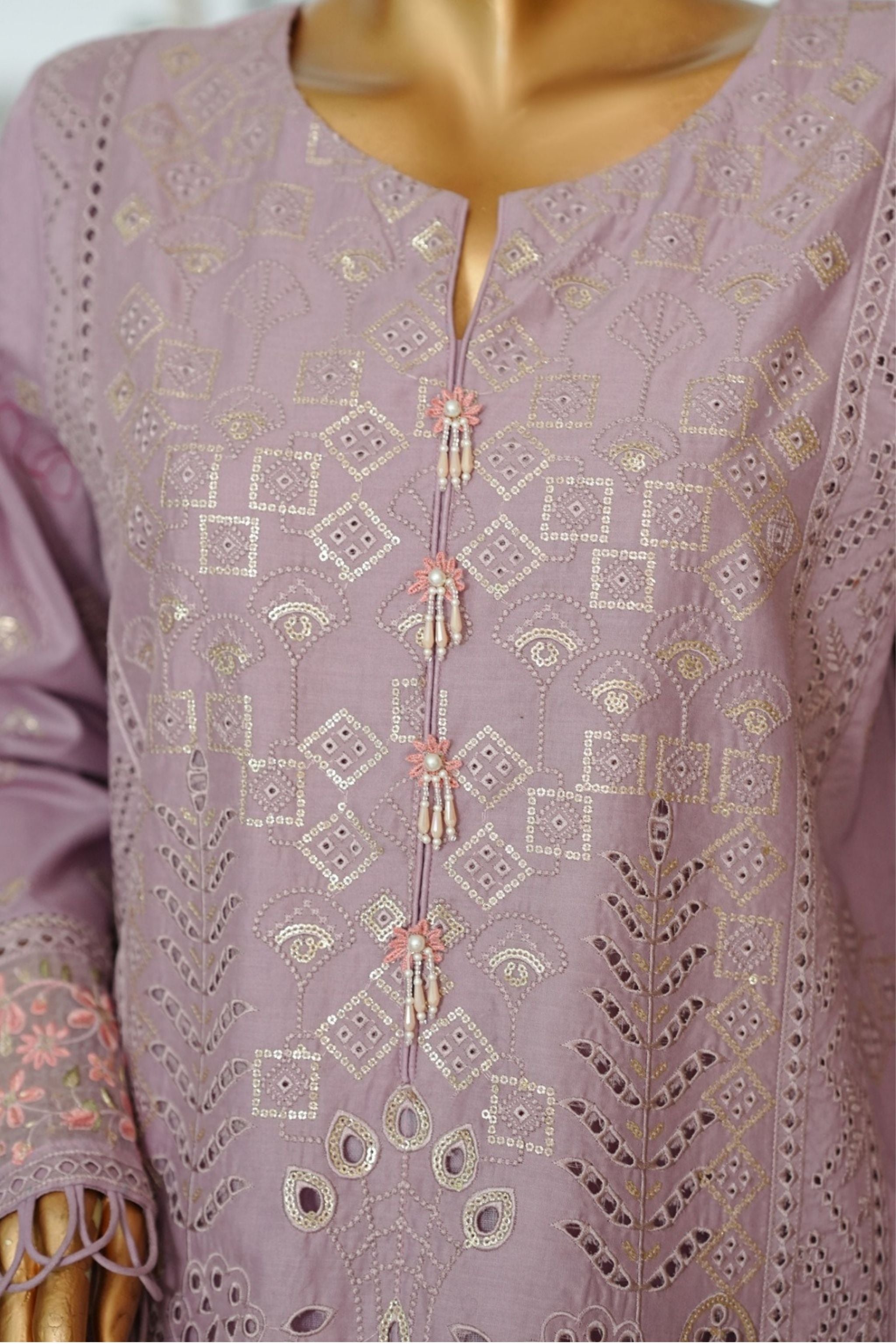 ECF - 07 Bin Saeed Original Dusty Pink Embroidered Cotton Fabric 3 - Piece Suit - Size S - M - L - Boutique By MaryamBoutique By MaryamBoutique By MaryamECF-07-SsECF - 07 Bin Saeed Original Dusty Pink Embroidered Cotton Fabric 3 - Piece Suit - Size S - M - L