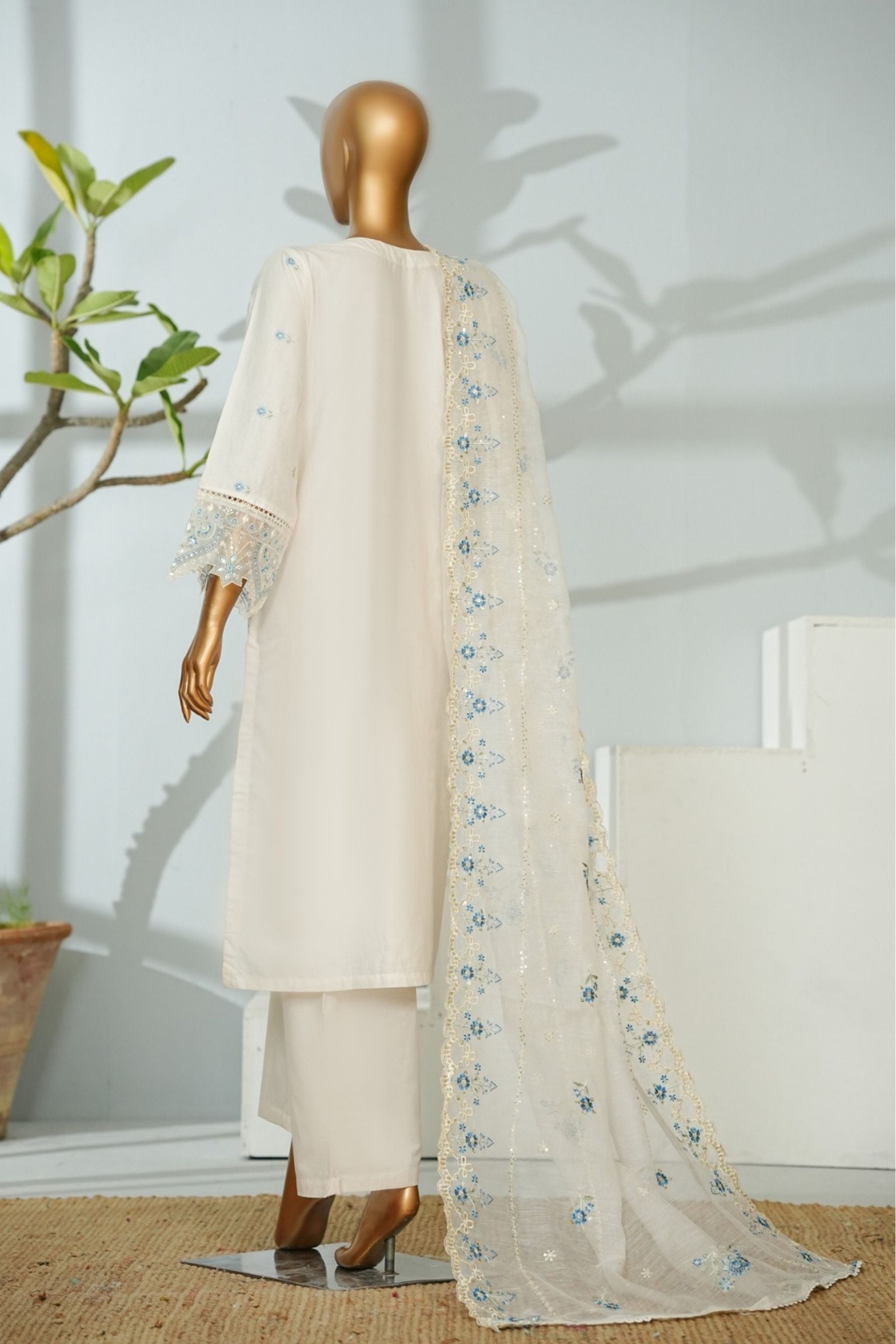 ECF - 15 Bin Saeed Original Cream Embroidered Cotton Fabric 3 - Piece Suit - Size S - M - L - Boutique By MaryamBoutique By MaryamBoutique By MaryamECF-15-SsECF - 15 Bin Saeed Original Cream Embroidered Cotton Fabric 3 - Piece Suit - Size S - M - L