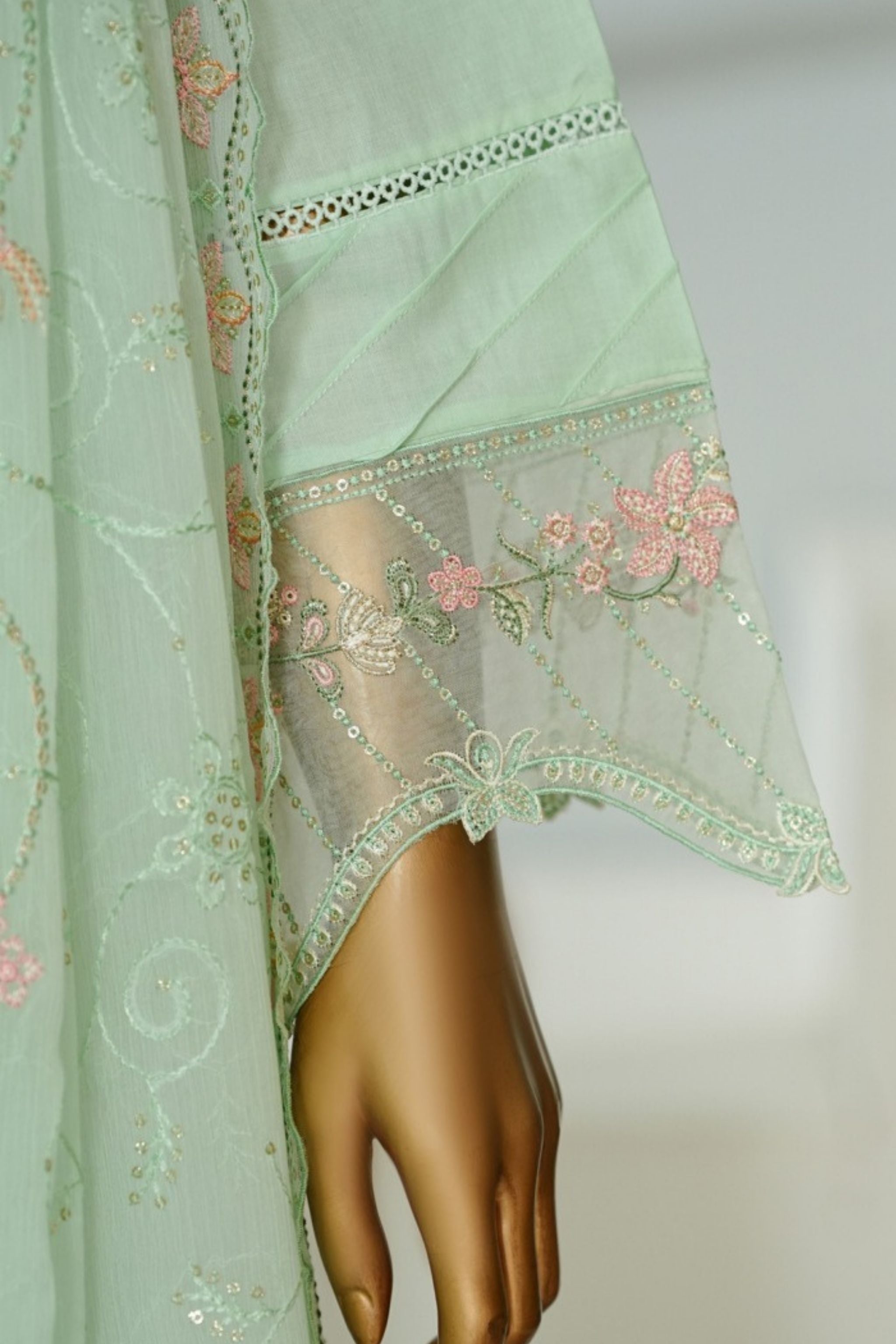 ECF - 17 Bin Saeed Original Apple Green Embroidered Cotton Fabric 3 - Piece Suit - Size S - M - L - Boutique By MaryamBoutique By MaryamBoutique By MaryamECF-17-SsECF - 17 Bin Saeed Original Apple Green Embroidered Cotton Fabric 3 - Piece Suit - Size S - M - L
