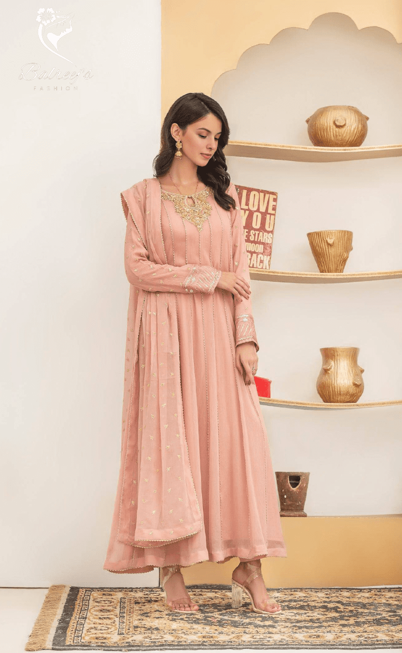 Aliza Embroidered Chiffon Maxi image 0