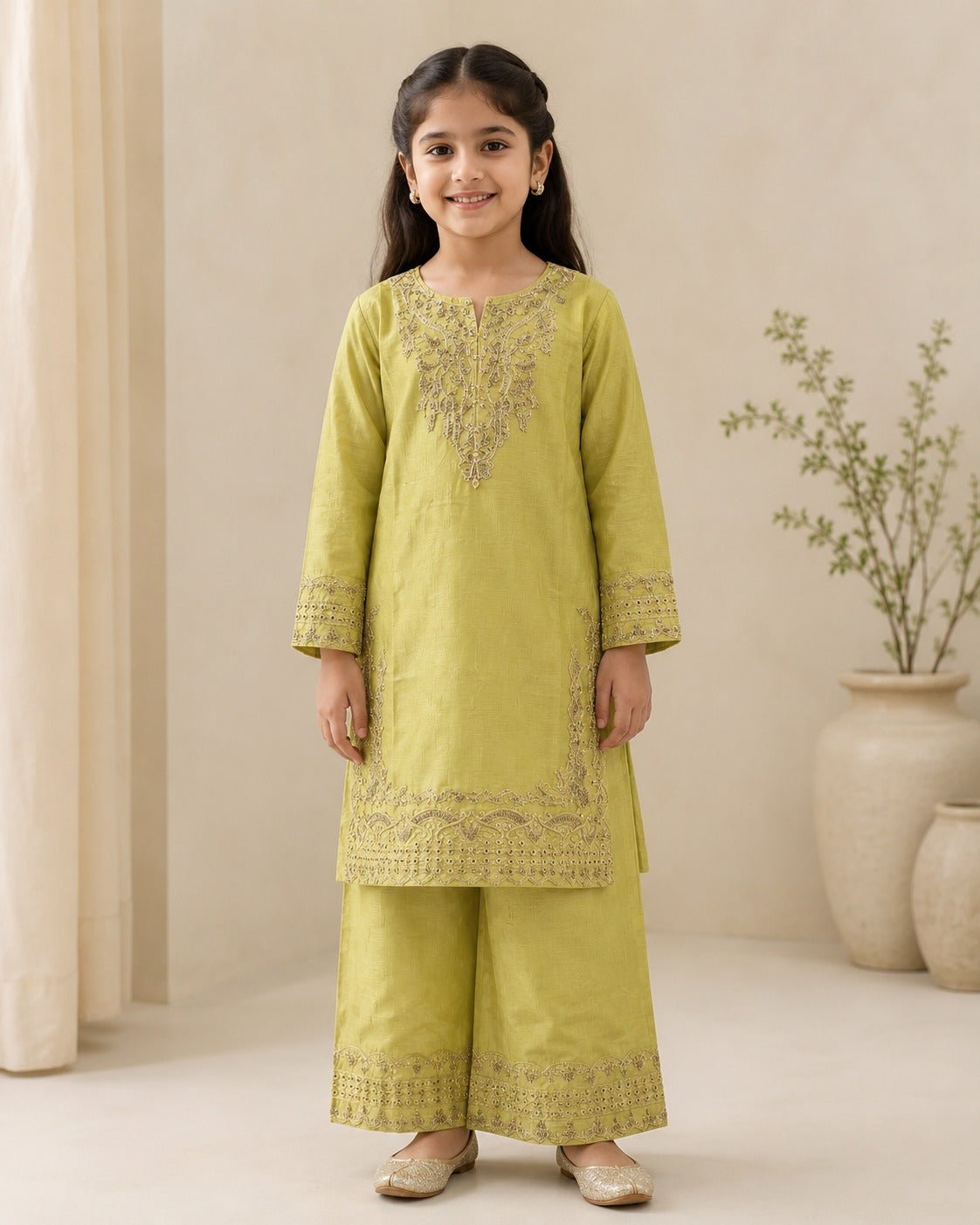 KD - 03 Yellow Girls Embroidered 2 - Piece Kurta & Sharara Set – Traditional Dress for Girls - Boutique By MaryamBoutique By MaryamBoutique By MaryamBM-KD-00326KD - 03 Yellow Girls Embroidered 2 - Piece Kurta & Sharara Set – Traditional Dress for Girls