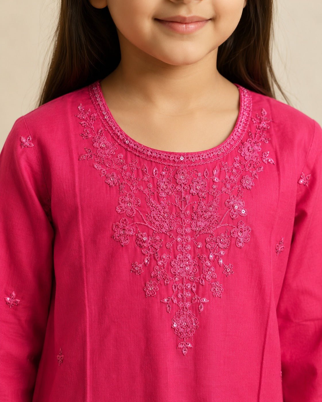 KD - 04 Fuchsia Girls Embroidered 2 - Piece Kurta & Sharara Set – Traditional Dress for Girls - Boutique By MaryamBoutique By MaryamBoutique By MaryamBM-KD-00426KD - 04 Fuchsia Girls Embroidered 2 - Piece Kurta & Sharara Set – Traditional Dress for Girls