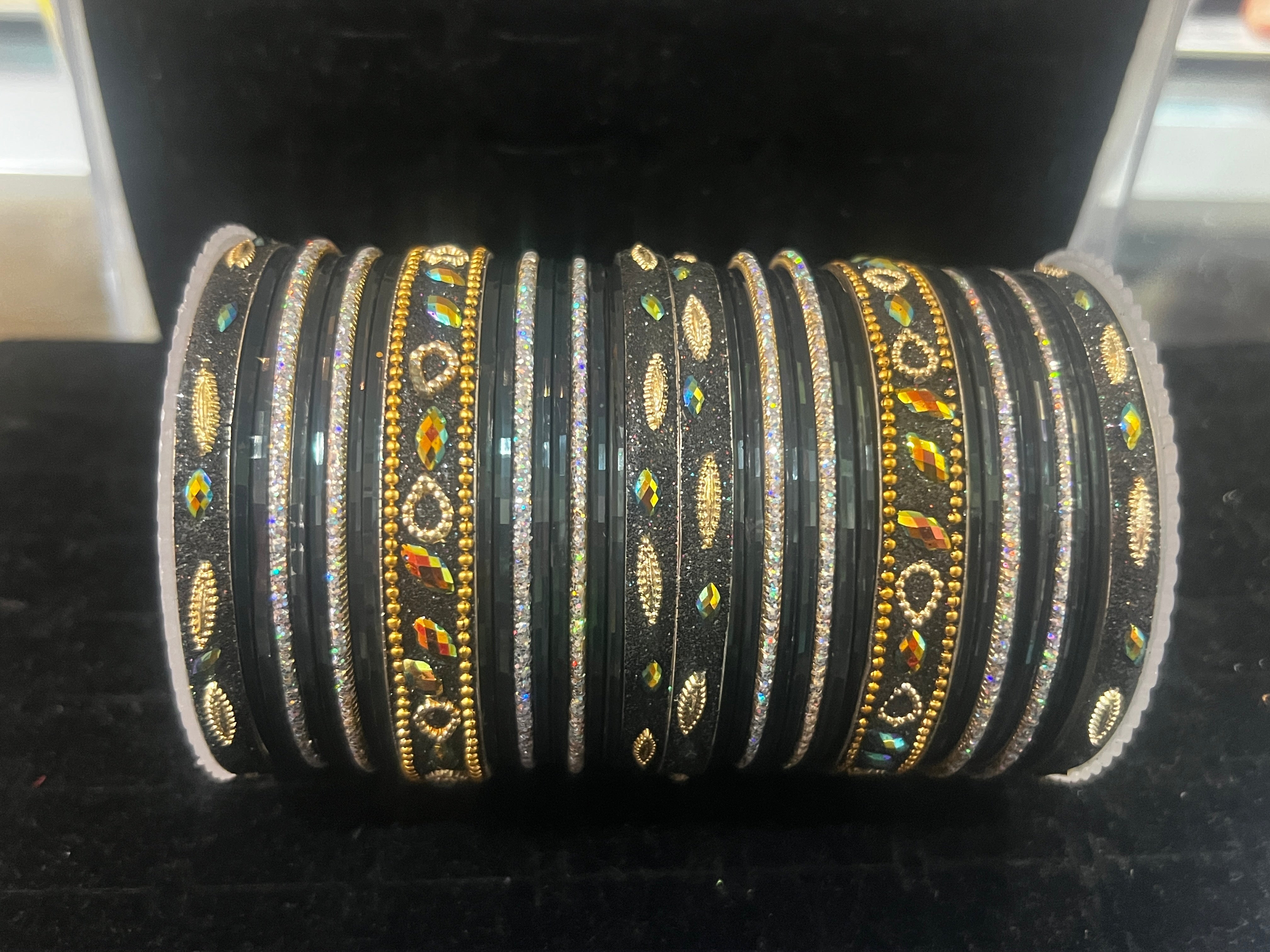 Plus Size Ladies Bangles Size 2.10 | Extra Large Hand - Crafted Designs - Boutique By MaryamBoutique By MaryamBoutique By Maryamdark - greyPlus Size Ladies Bangles Size 2.10 | Extra Large Hand - Crafted Designs