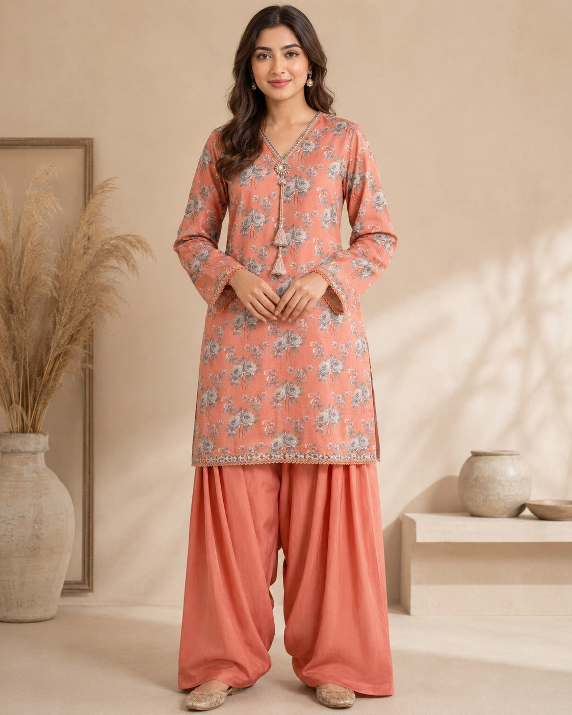 BM-CFS-002 | Cords With Farshi Shalwar 02 2PC Ready-to-Wear Co-ord Set
