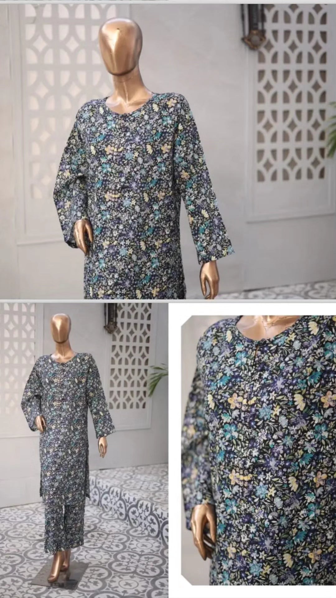 Bin Saeed Original Digital Printed 2-Piece Co-ord Set – Premium Summer Lawn