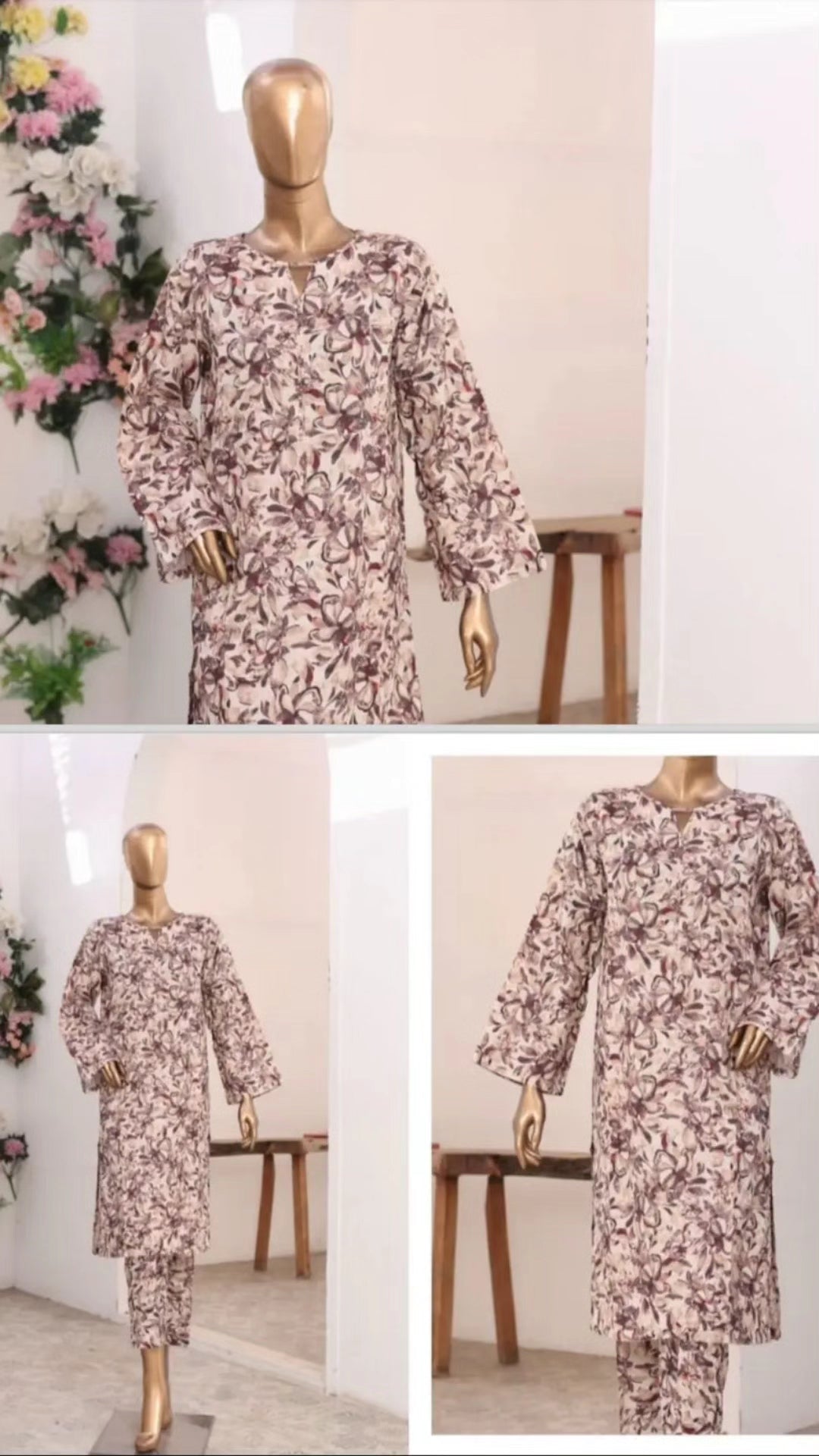 Bin Saeed Original Digital Printed 2-Piece Co-ord Set – Premium Summer Lawn