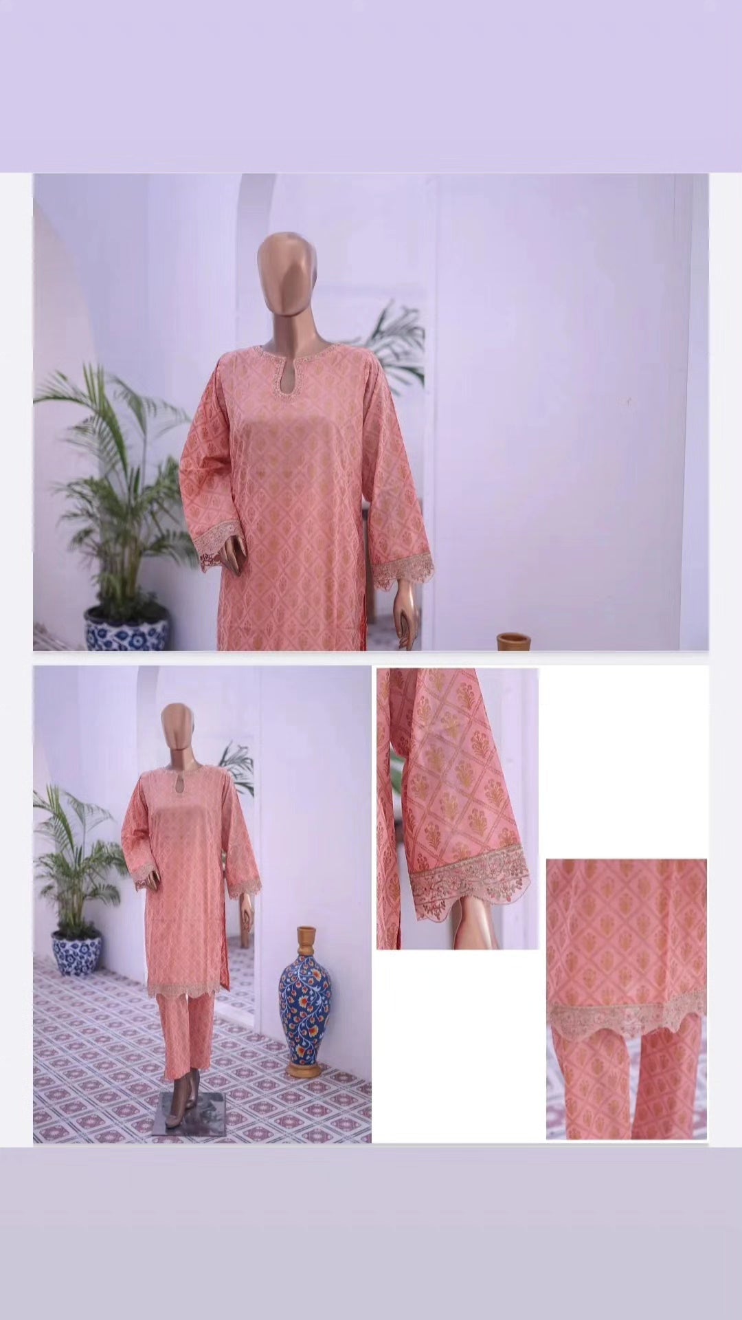 CO-003 Bin Saeed Signature Embroidered 2-Piece Co-ord Set – Premium Cotton/Lawn Collection