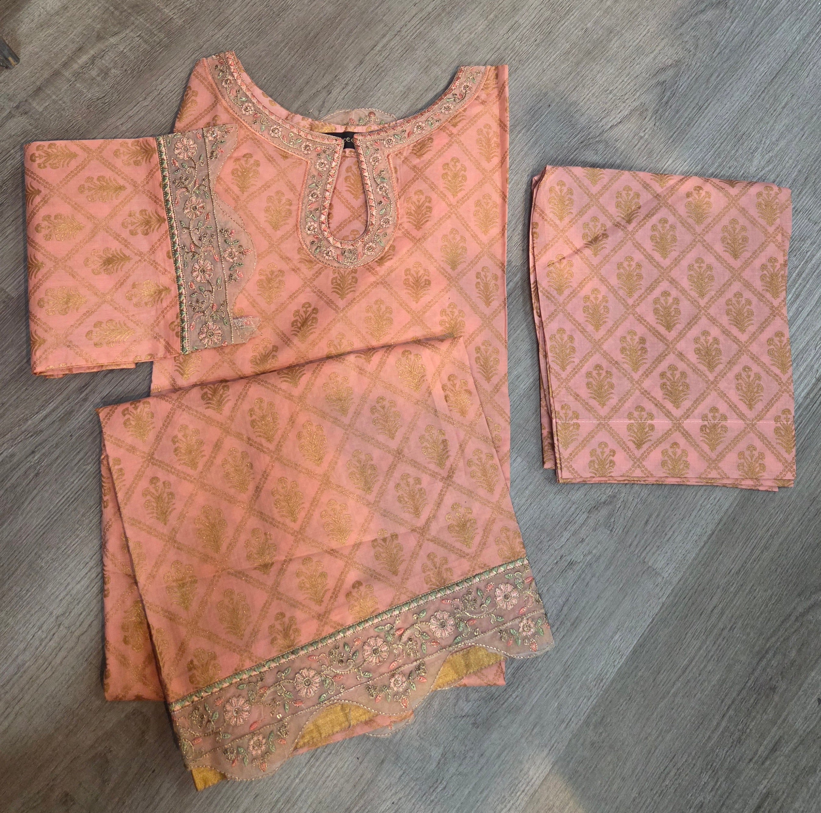 Bin Saeed Signature Embroidered 2-Piece Co-ord Set – Premium Cotton/Lawn Collection