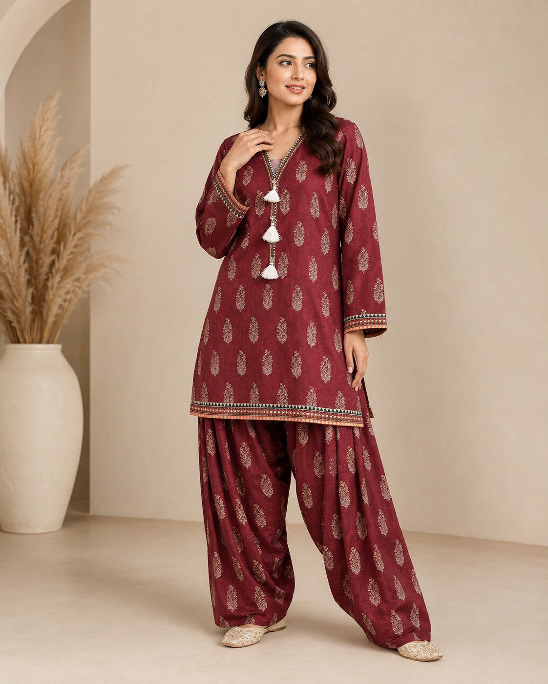 BM-CFS-002 | Cords With Farshi Shalwar 02 2PC Ready-to-Wear Co-ord Set