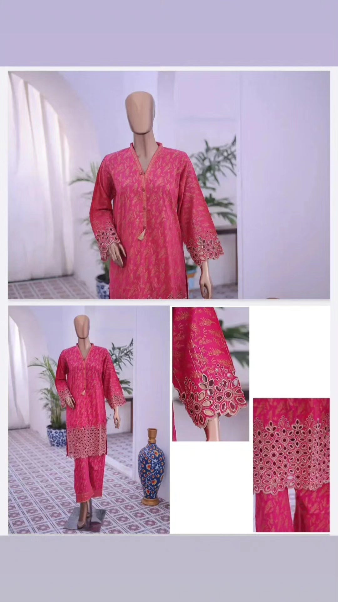 Bin Saeed Signature Embroidered 2-Piece Co-ord Set – Premium Cotton/Lawn Collection