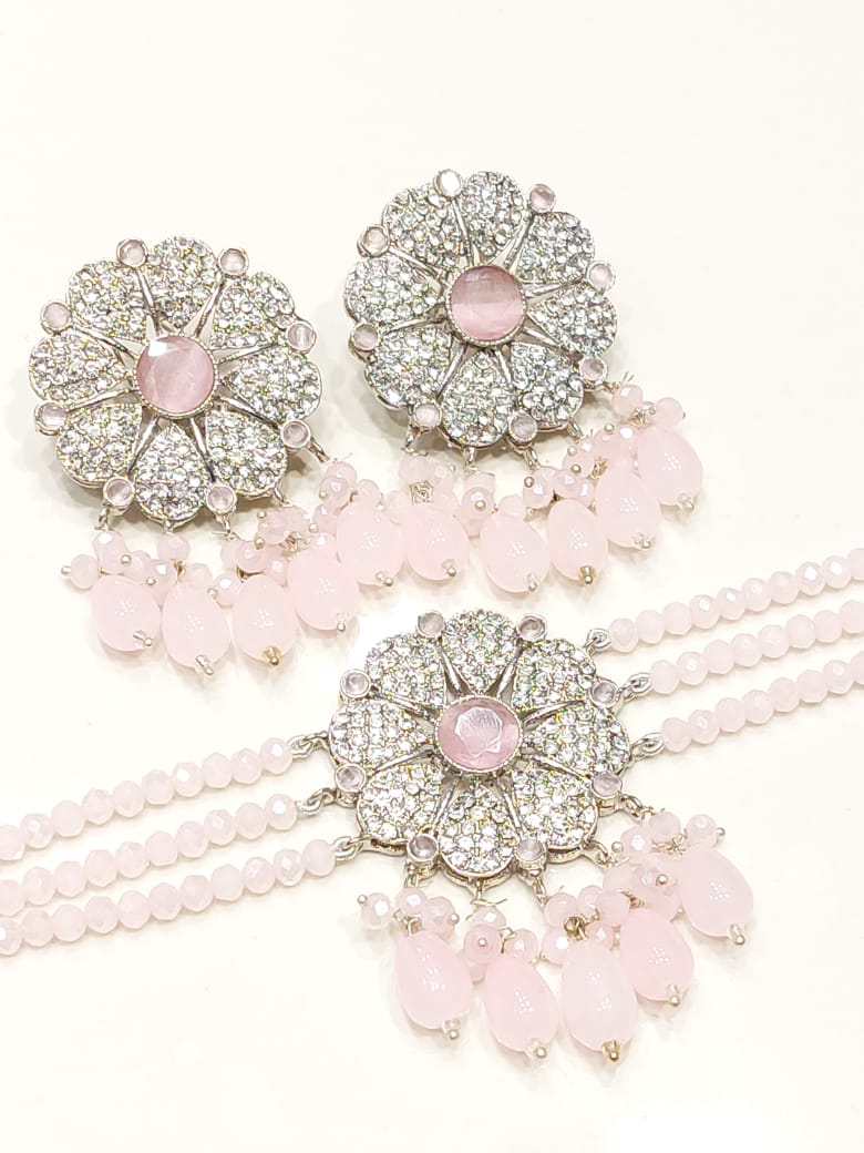 Sunflower Crystal Choker Set | 8 Vibrant Colors | Handcrafted Beaded Jewelry BMJ - 005 - Boutique By MaryamBoutique By MaryamBoutique By Maryamhot - pinkSunflower Crystal Choker Set | 8 Vibrant Colors | Handcrafted Beaded Jewelry BMJ - 005