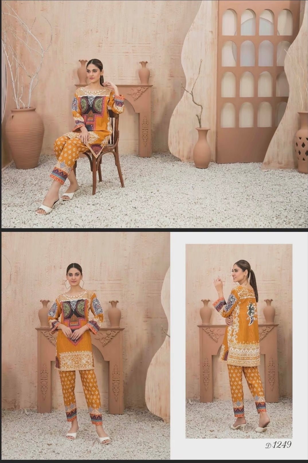 Tawakal "Patterns" Premium Printed Soft Khadar 2 - Piece Co - ord Set - Boutique By MaryamBoutique By MaryamBoutique By MaryammustardsTawakal "Patterns" Premium Printed Soft Khadar 2 - Piece Co - ord Set